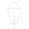 Z-Lite Talbot 4 Light Outdoor Post Mount Fixture, Black & Clear Beveled 579PHXLXR-BK - alternate 7